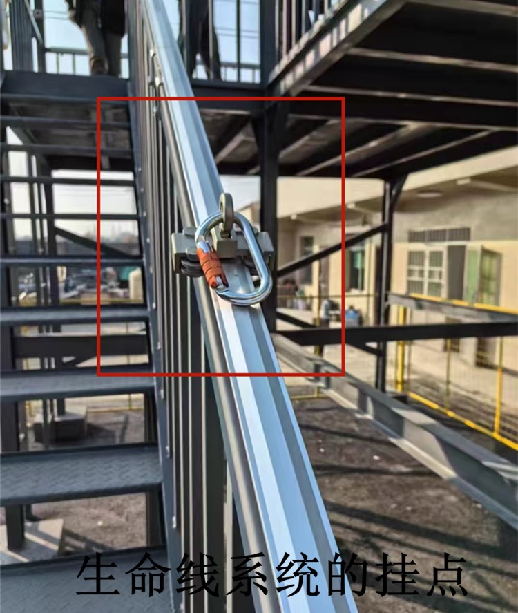 生命線防墜裝置懸掛點